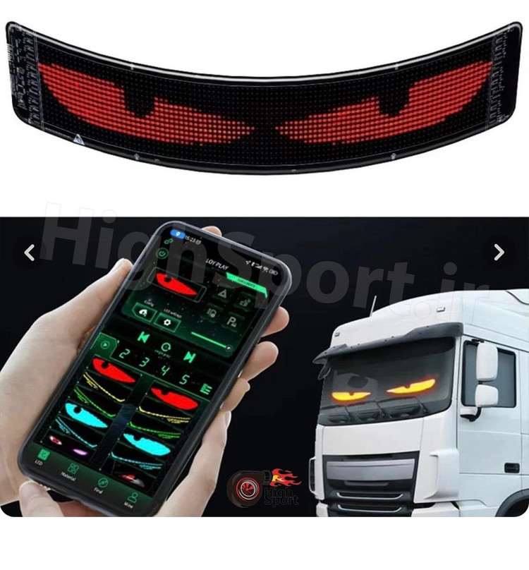 پنل ماتریکسی LED منعطف کد 06 (سایز 28 سانتیمتر در 192 سانتیمتر)